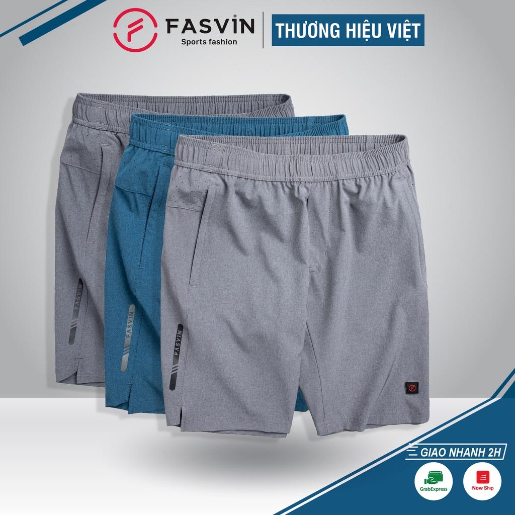 Quần Đùi Nam FASVIN Vải Gió Đẹp Hàng Nhà Máy Chất Lượng Cao Thể Thao Hay Mặc Nhà S23554.HN