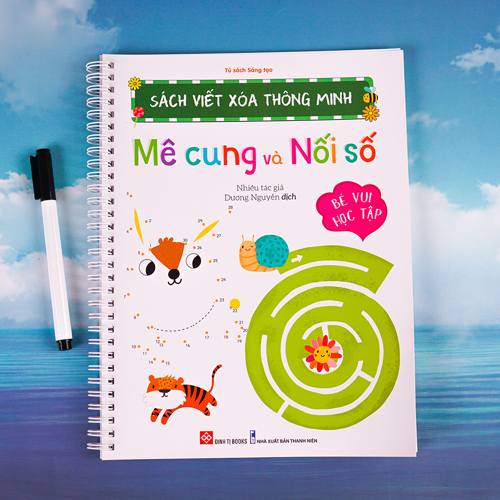 Sách Viết Xóa Thông Minh - Mê Cung Và Nối Số