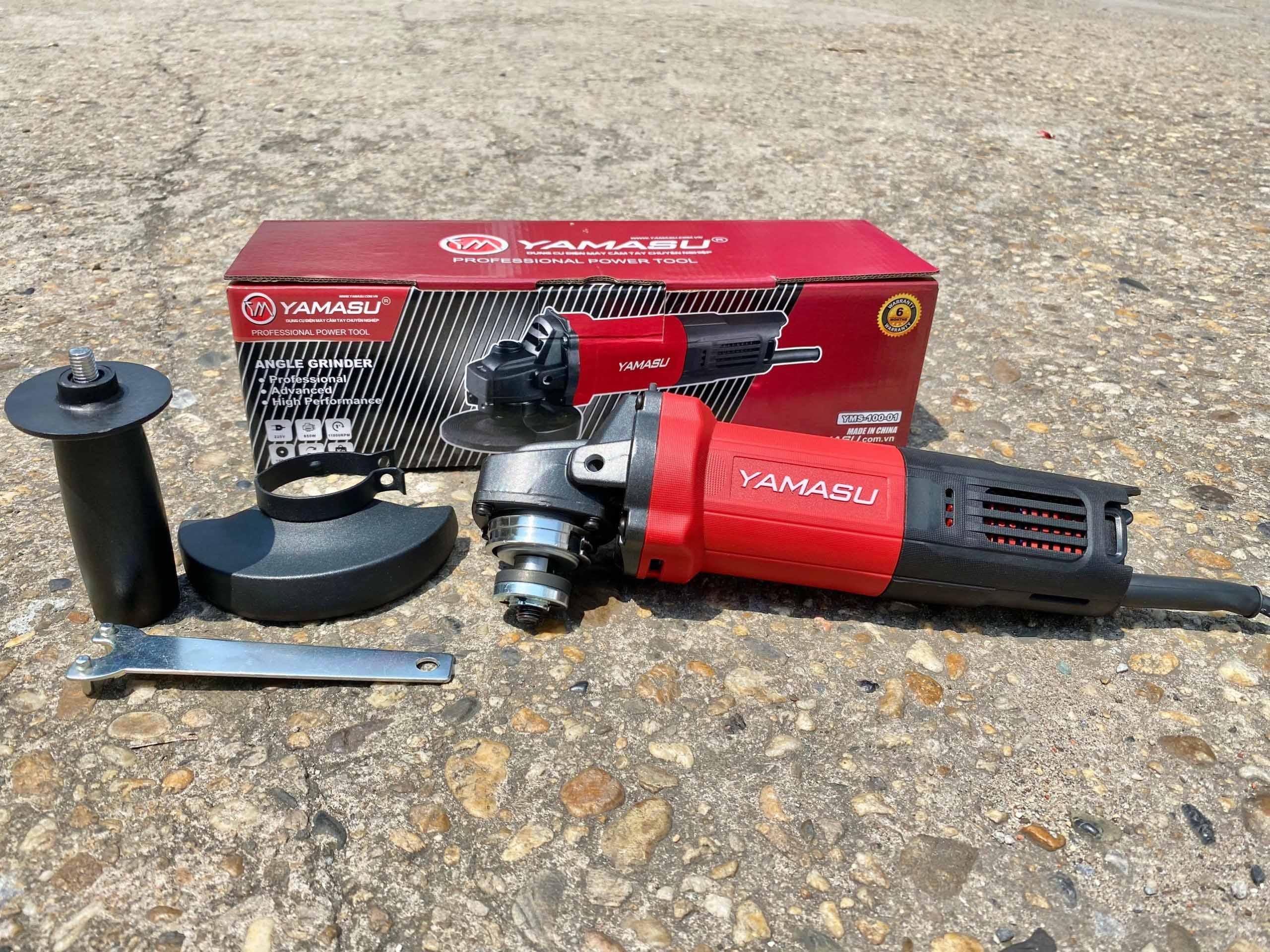 MÁY MÀI GÓC TAY NGẮN 850W 100MM YMS 100-01 YAMASU - HÀNG CHÍNH HÃNG