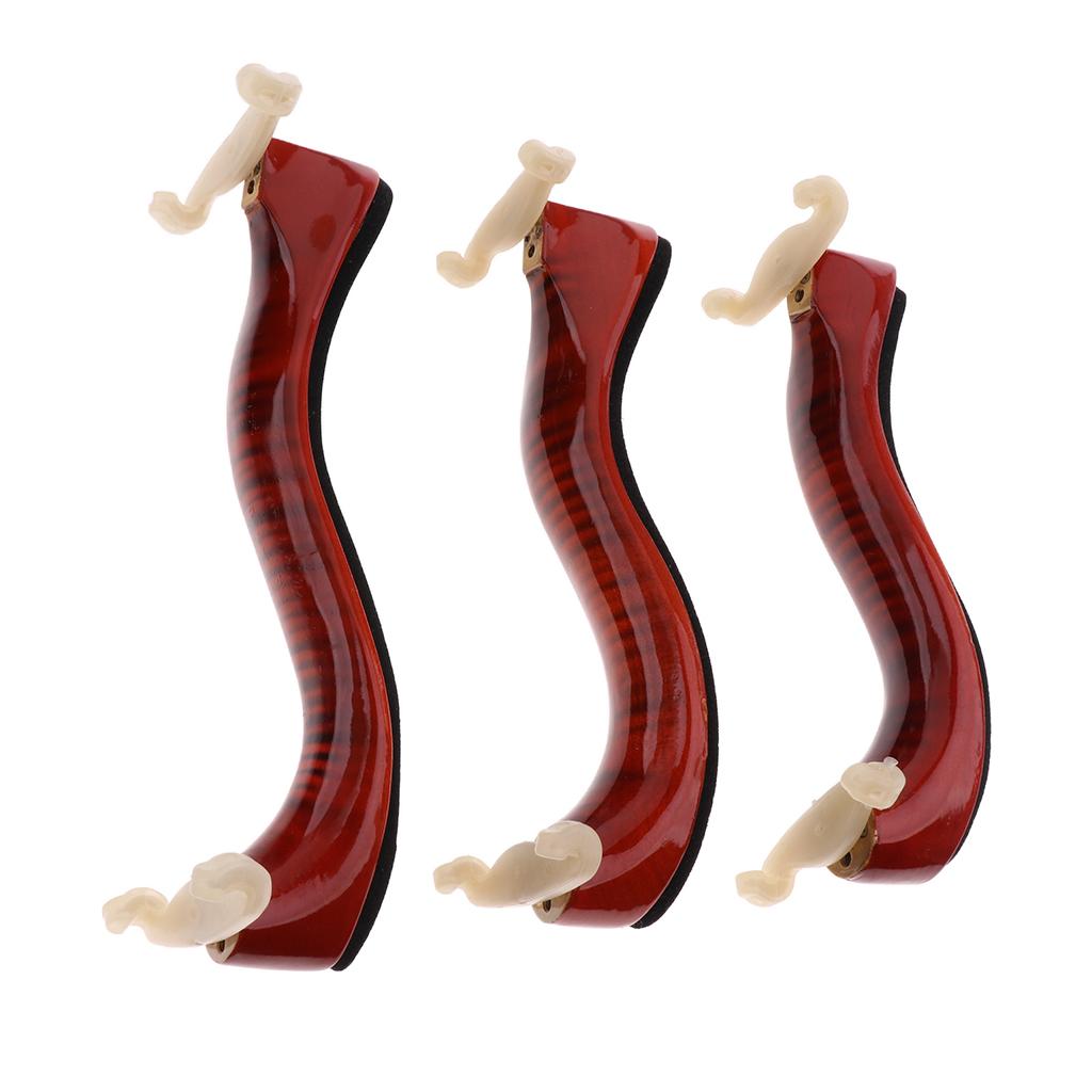 Wooden Violin Fiddle Replacement Shoulder Rest for 4/4 3/4 Scale Violin