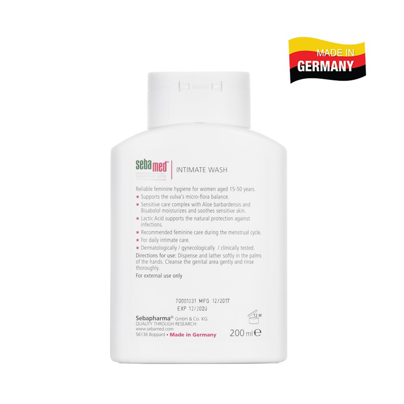 Dung Dịch Vệ Sinh Phụ Nữ Sebamed SSS04C Ph3.8 (200ml)