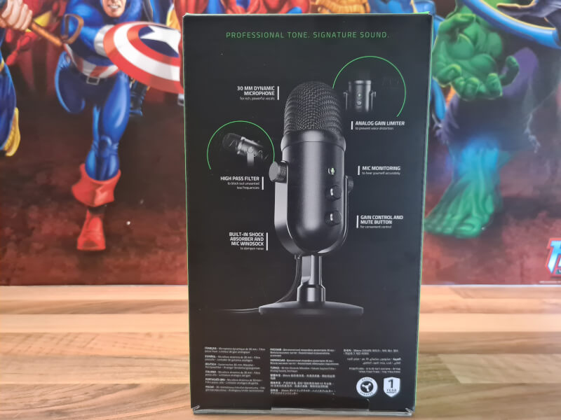 Thiết bị thu âm Razer Seiren V2 Pro-Professional Grade USB Microphone_Hàng chính hãng