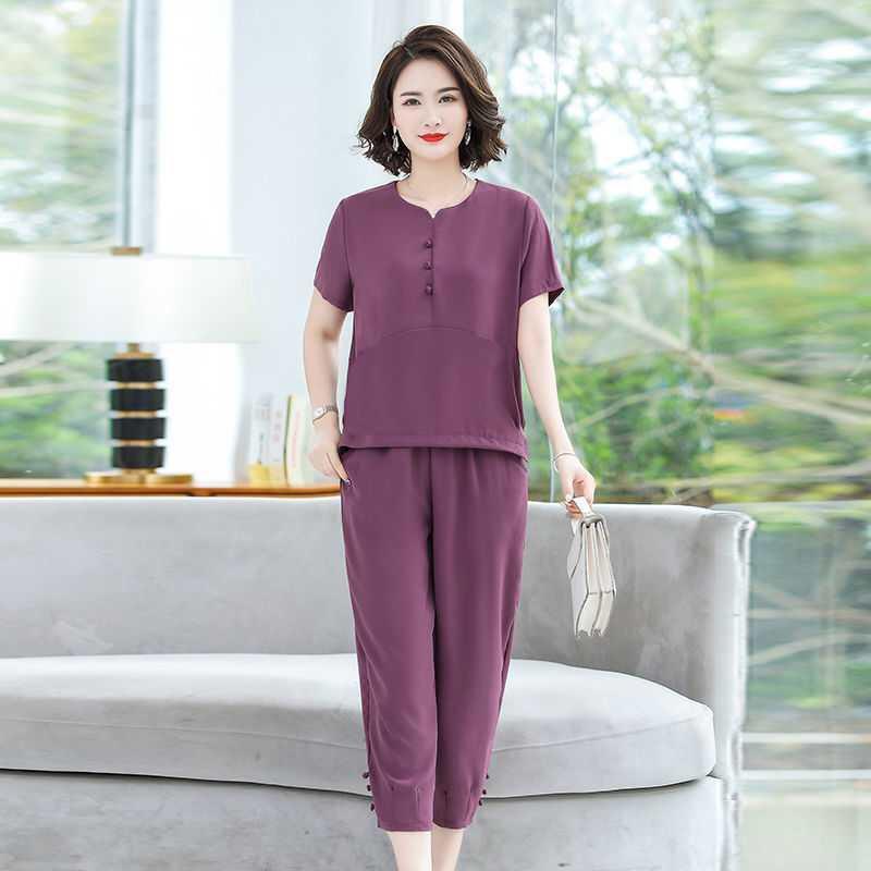 Đồ bộ trung niên nữ mặc nhà, quần áo trung niên cho mẹ, chất liệu mềm mát, thấm hút mồ hôi cực tốt, CÓ SIZE LỚN