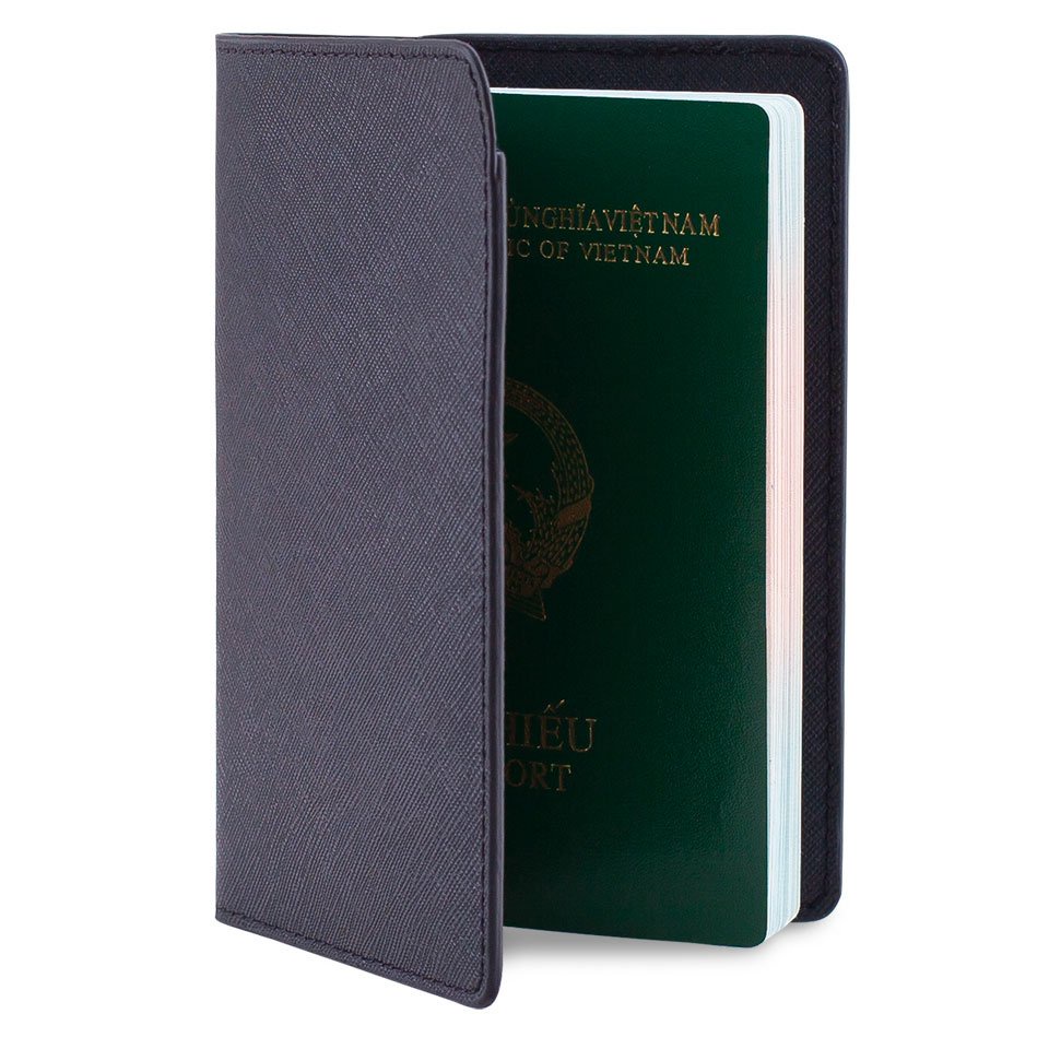 Ví đựng thẻ atm namecard passport cầm tay tiện dụng da cao cấp VDT01