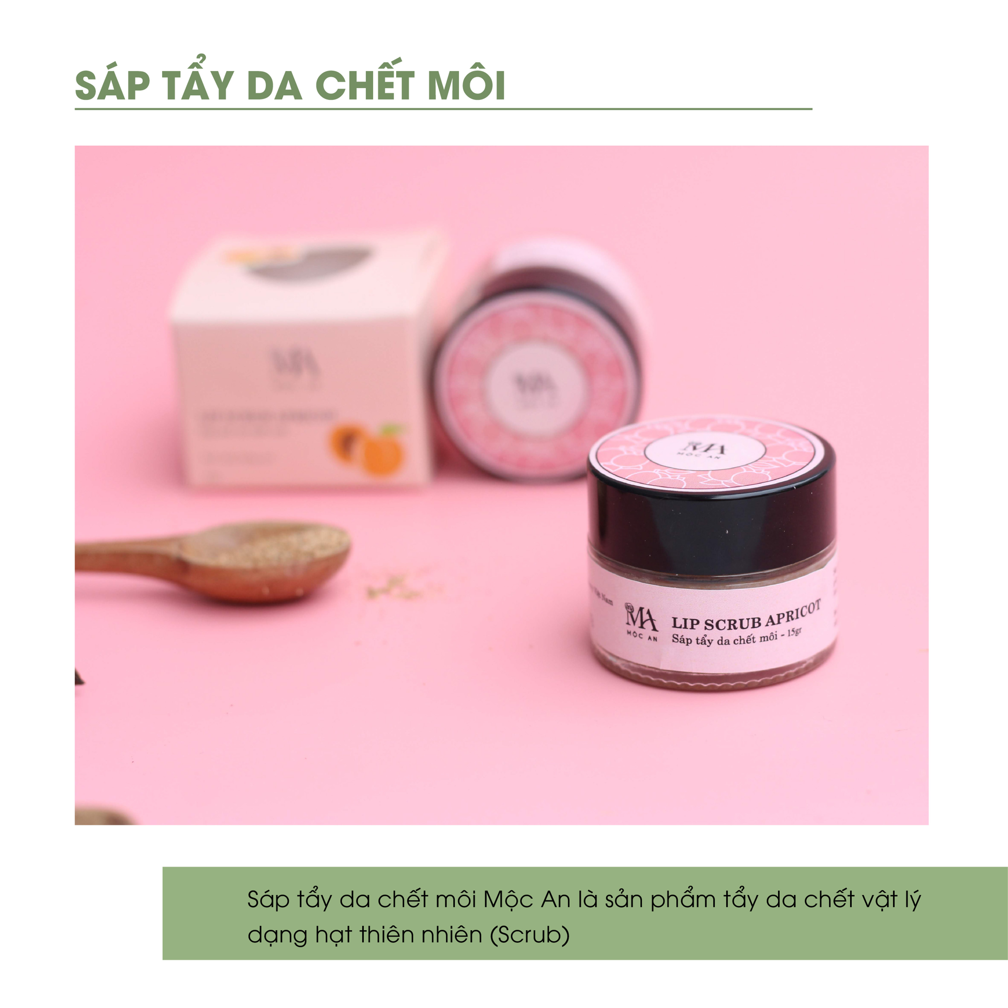 Tẩy Da Chết Môi - Mộc An