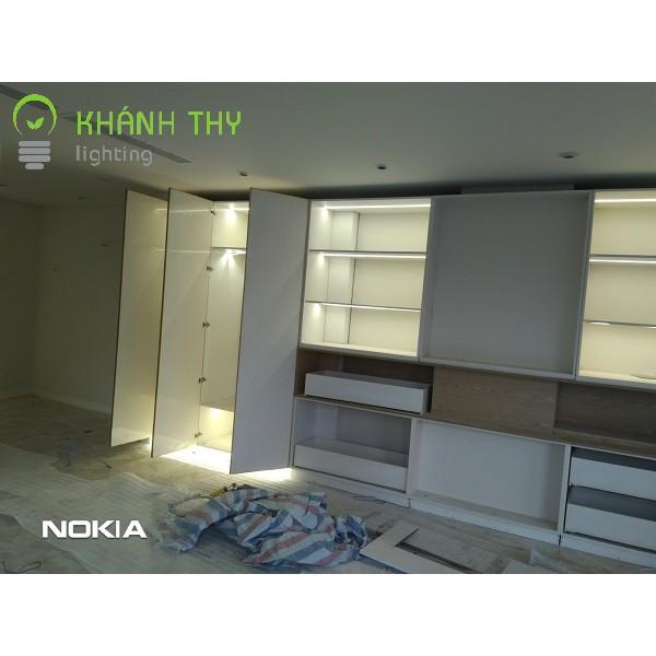 Đèn led thanh nhôm lắp nổi KT 509, chuyên lắp tủ, kệ trưng bày sản phẩm