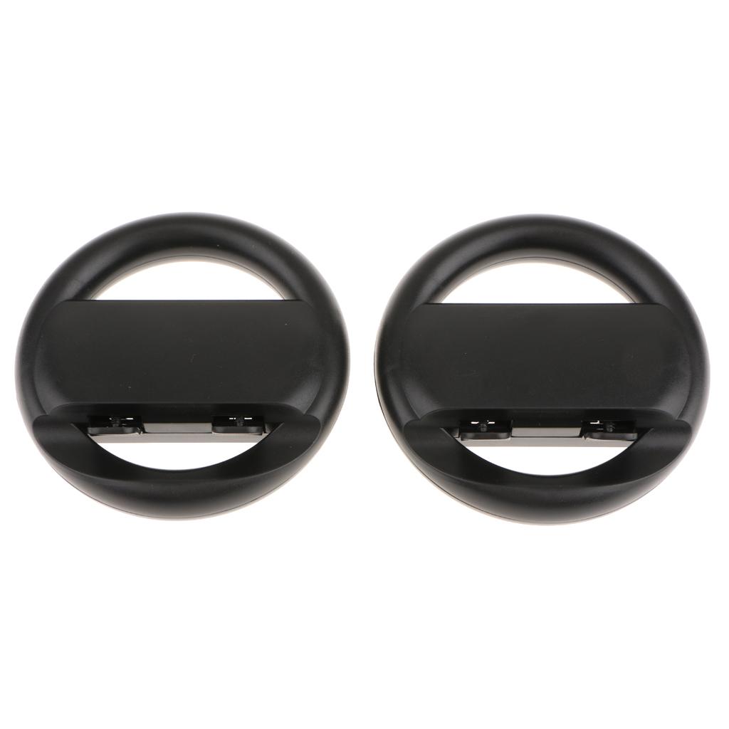 2Packs Racing Steering Wheel Console Handle Grip for Nintendo Switch Joy-con
