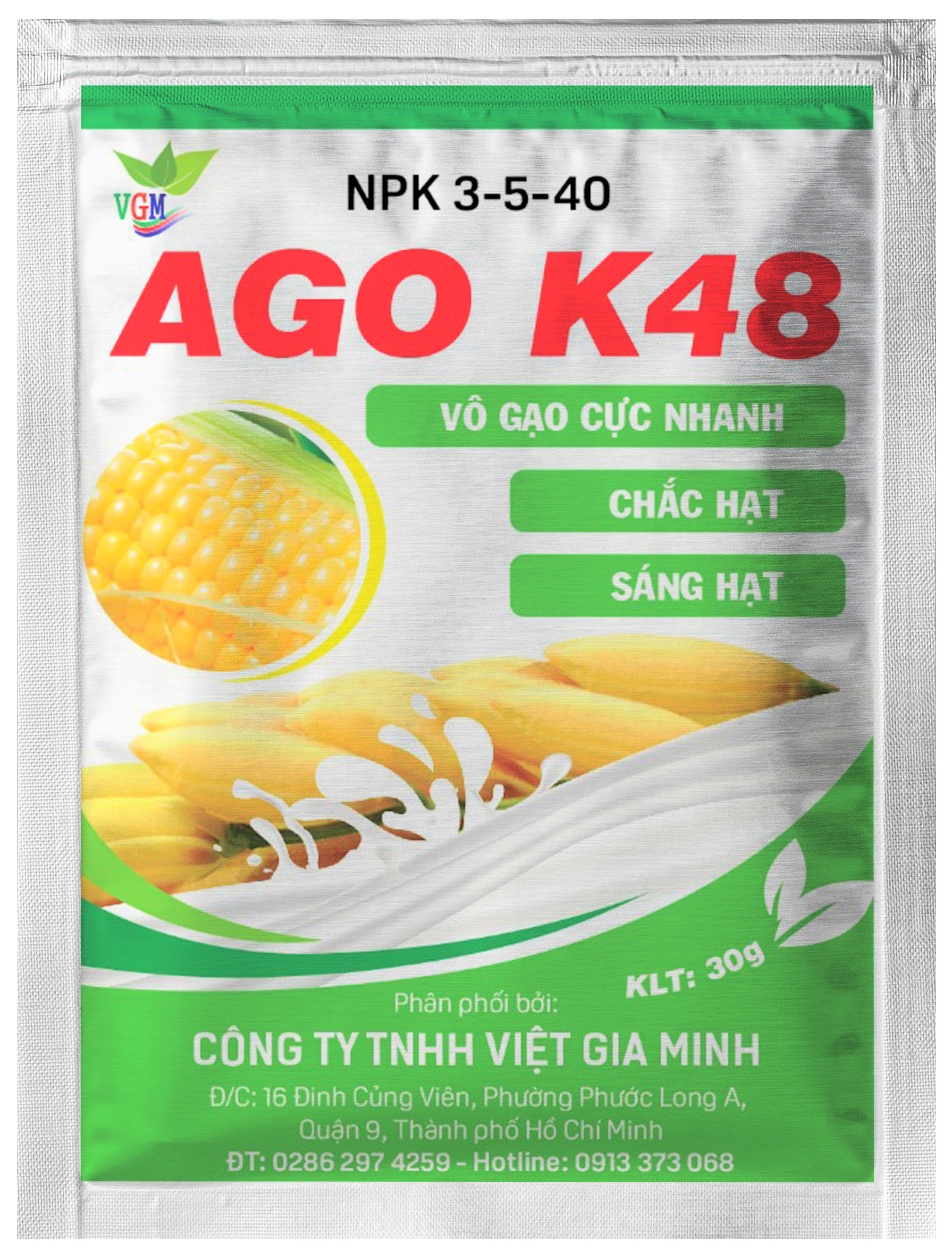 Phân NPK 3-50-40 Ago K48 50G