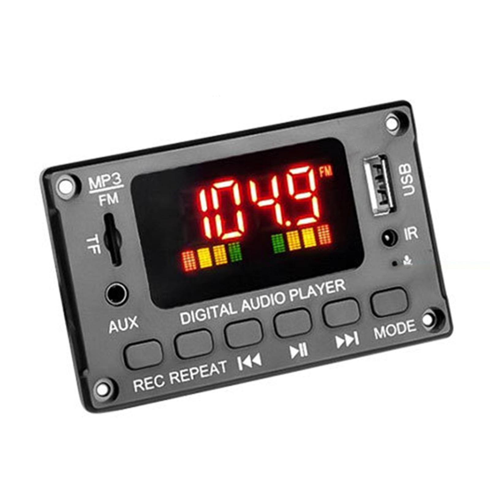 Car FM Radio Car Bluetooth5.0 Speaker Module MP3  Board Music