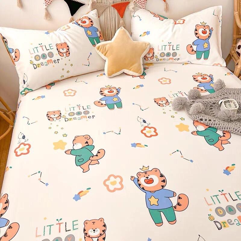 Ga Gối 100% Cotton Hàng Nhập khẩu Cao Cấp 3 Món Mẫu Bé Trai