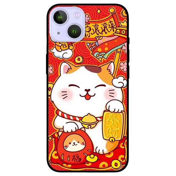 Ốp lưng dành cho Iphone 13 Mini - Iphone 13 - Iphone 13 Pro -  Iphone 13 Pro Max - Mèo Thần Tài