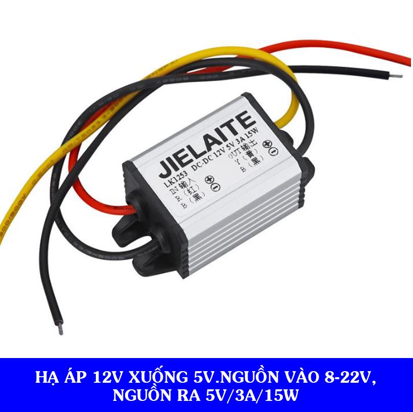 Đổi Nguồn 12V Sang 5V, Nguồn Vào 8-22V,Nguồn Ra 5V/3A/15W