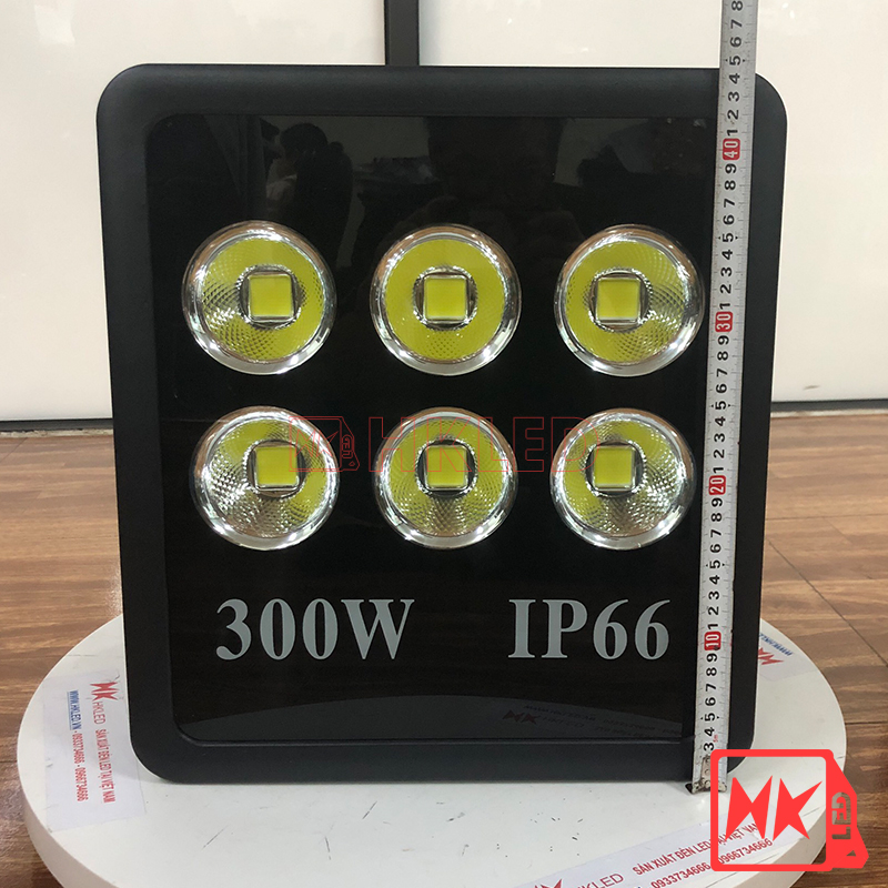 HKLED - Đèn pha tròn vuông LED ngoài trời 300W - IP66 - DPTV300