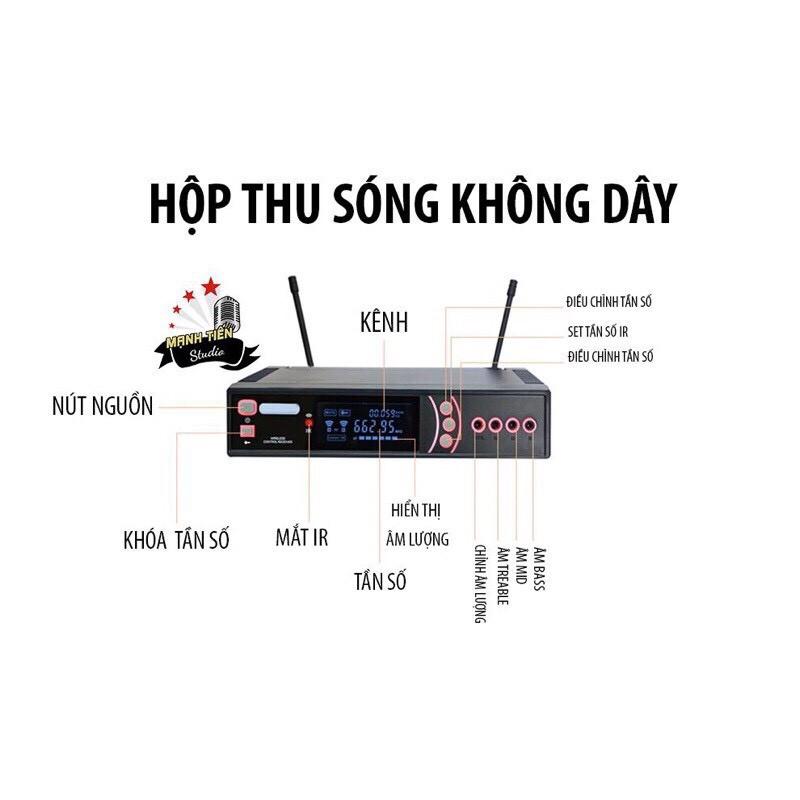 Micro tích hợp đèn chuyển màu kèm chân đứng NP7X dành cho bar club, karaoke gia đình, sân khấu-siêu đỉnh