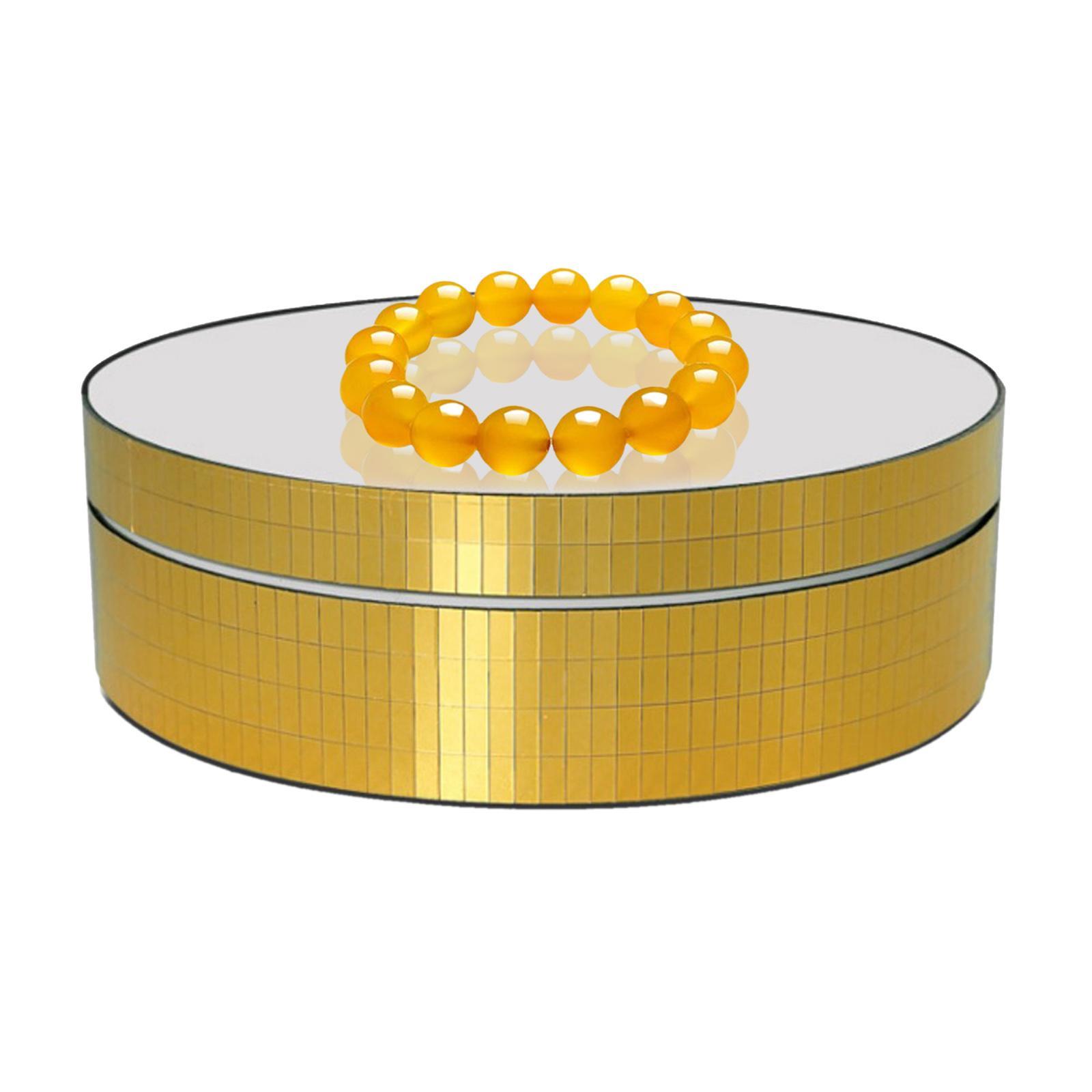 USB Powered Electric Rotating Display Stand Mirrors Turntable Jewelry ;