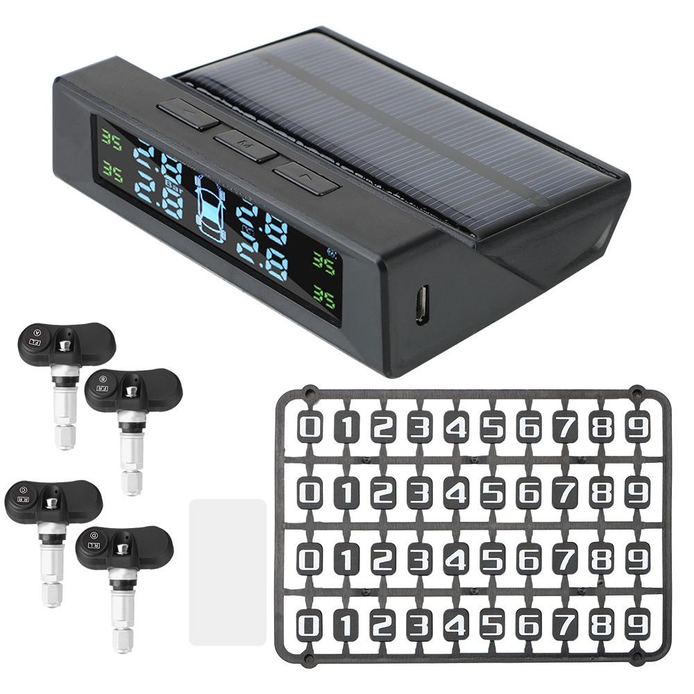 Hệ thống giám sát áp suất lốp xe hơi màn hình LCD sạc qua USB