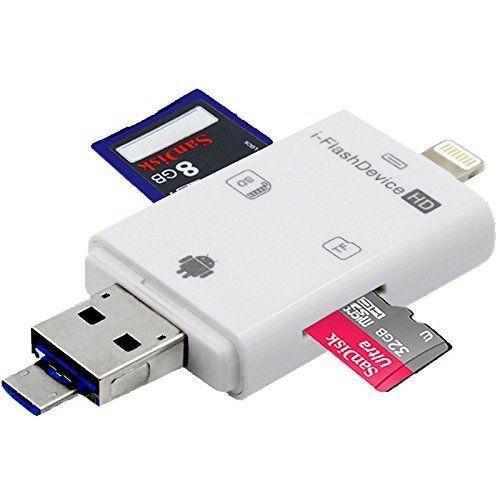 FlashDevice Đầu Đọc Thẻ Nhớ SD/TF Dành Cho IPhone/IPad/ Android OS