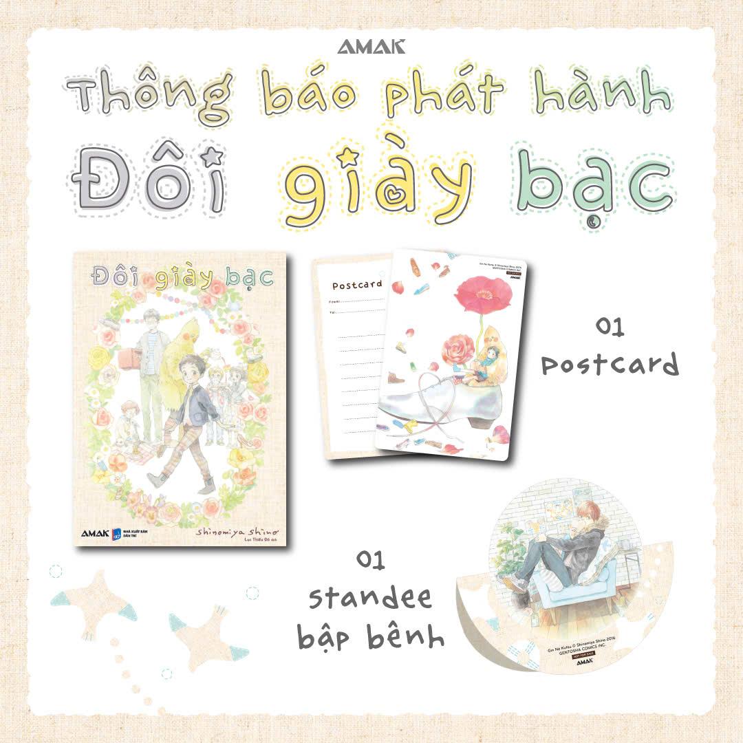 Sách - Đôi Giày Bạc - Tặng Kèm Postcard Phủ Nhũ Cát + Standee PVC Bập Bênh