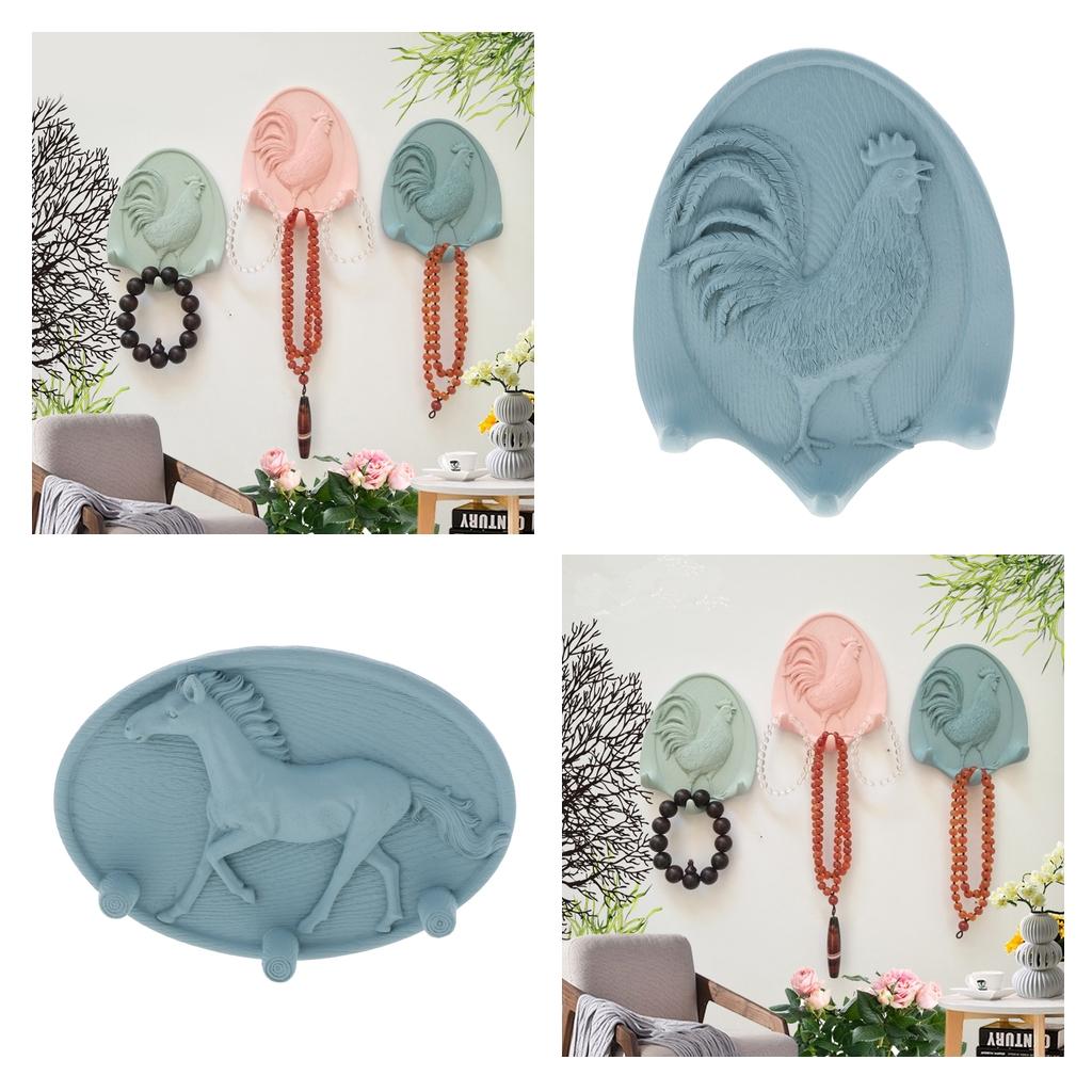Creative Animal Single Wall Hook Utility Hook Towel Hanger Robe Coat Hook Keys Hook 1Pcs