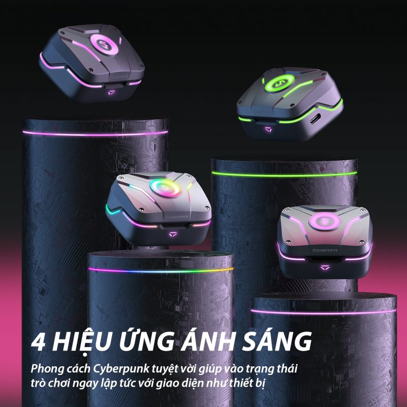 Tai nghe Bluetooth SoundPEATS Cyber Gear cho âm thanh rõ ràng, cao vút - Hàng Chính Hãng