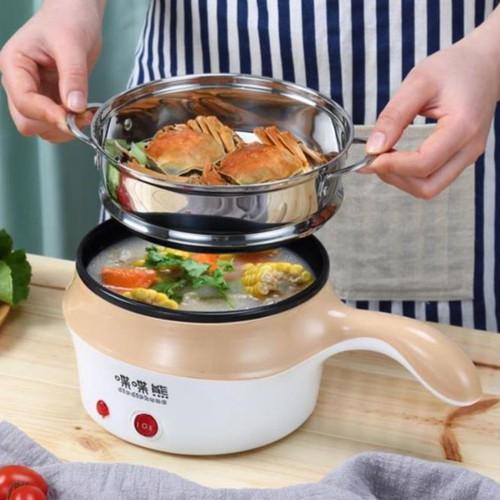 CA NẤU MÌ CÓ LỒNG HẤP INOX 18CM