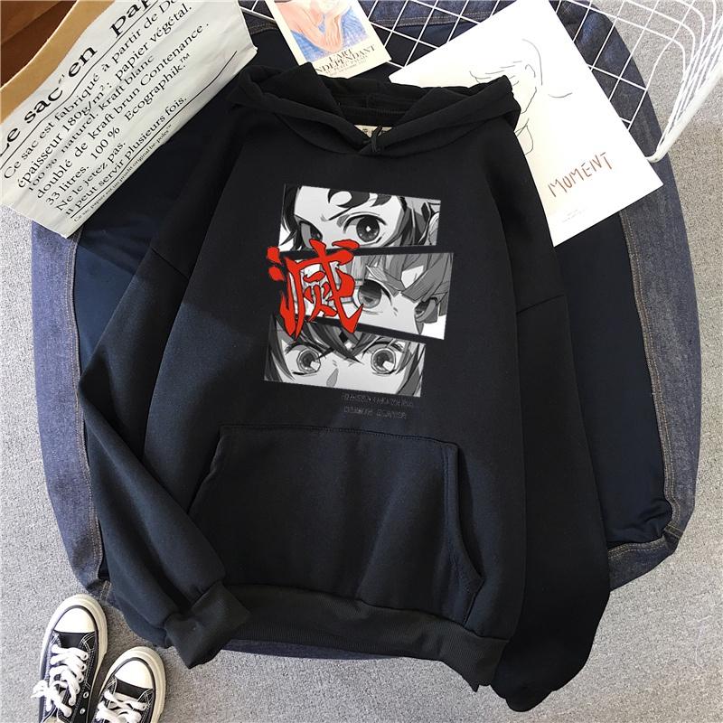 Áo hoodie in hình anime Demon Slayer Kimetsu No yaiba phong cách Nhật Bản thời trang cho nam và nữ