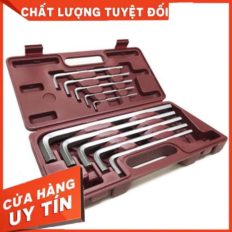 Bộ Lục Giác 10 Cây Hộp Đỏ (Inch) SẢN PHẨM TỐT CHẤT LƯỢNG