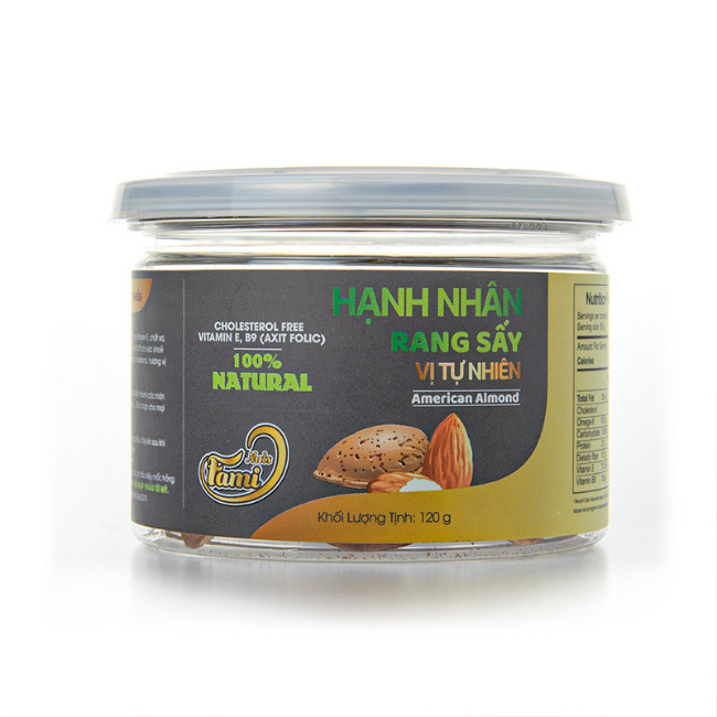 Hạt Hạnh Nhân Rang Sấy Nguyên Vị FAMINUTS Hũ Nắp Nhôm 120g,300g - Hạt Nhập Khẩu
