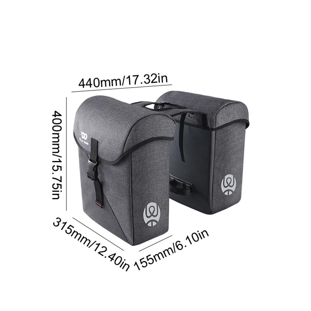 Túi đôi phía sau xe đạp WEST BIKING 35L Công suất lớn vận chuyển hành lý tiện dụng