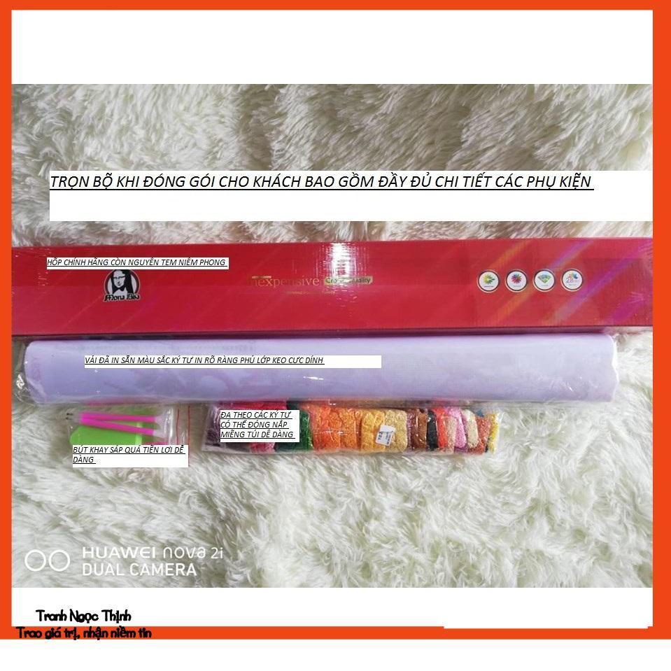 Tranh đính đá cao cấp Bình Hoa nghệ thuật 5 bức Y8252- KT: 150X75Cm