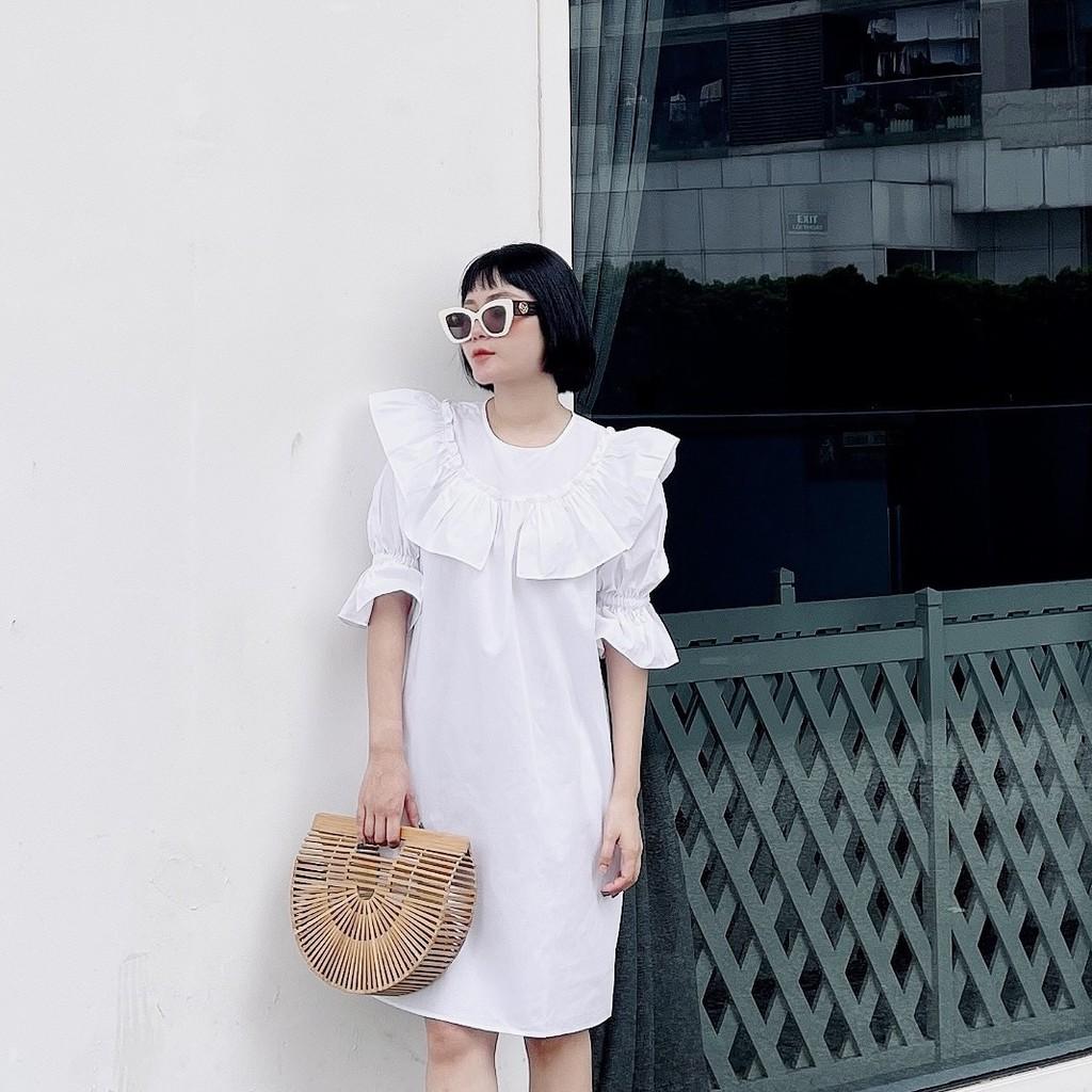 LIIN - Đầm midi chữ A bèo cách điệu