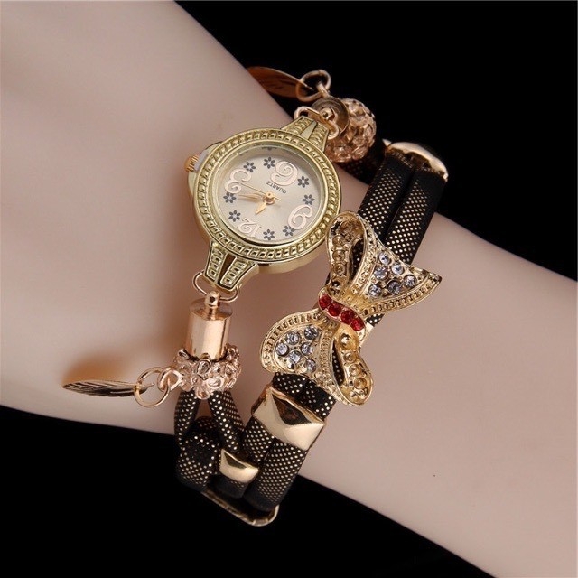 Đồng hồ nữ Quartz vòng tay nơ cực xinh