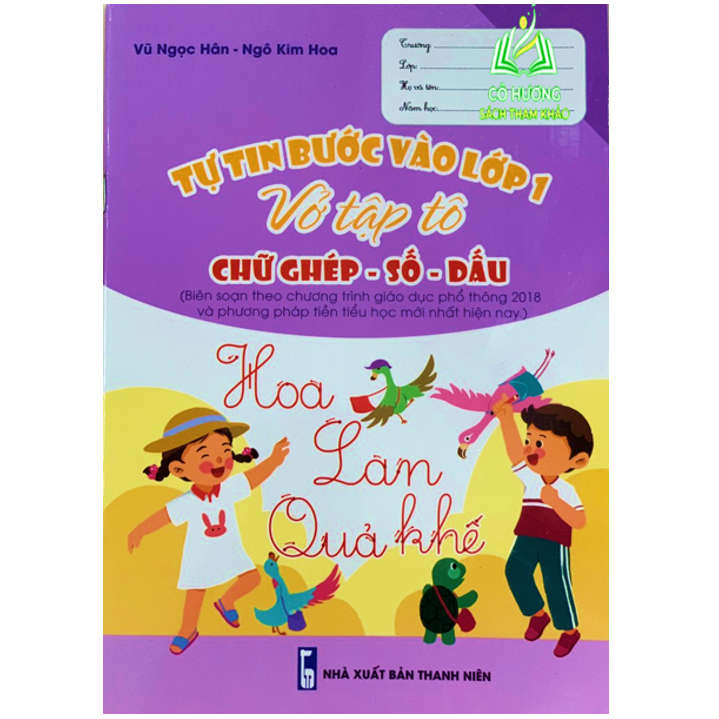 Sách - tự tin bước vào lớp 1 vở tập tô nét cơ bản - chữ cái