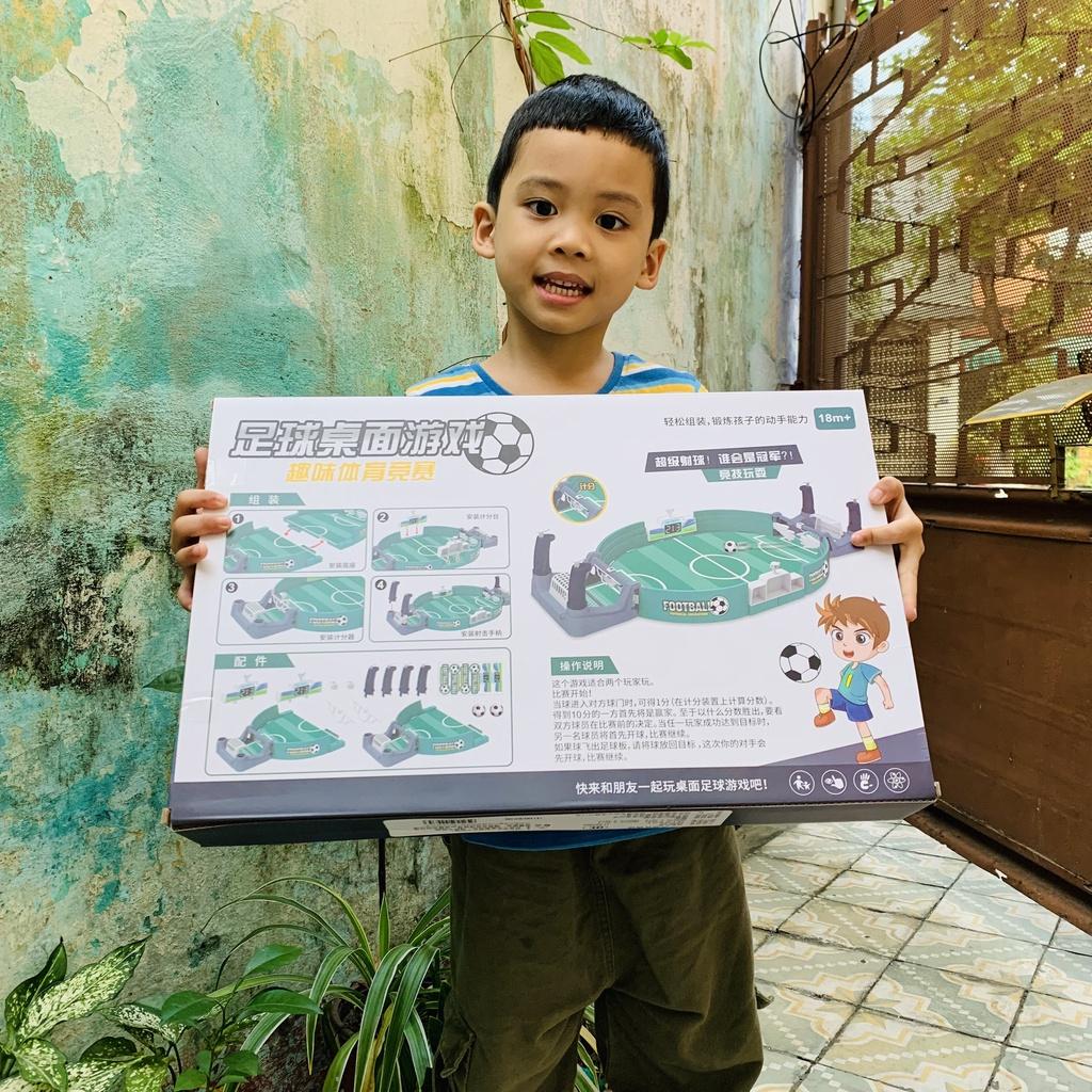 Bàn bóng đá kích thước lớn đồ chơi bộ bàn bóng đá mini trò chơi gia đình