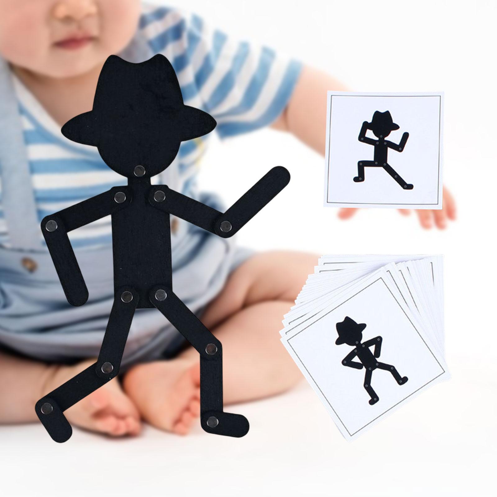 Jigsaw Board Puzzle Change Sport Posture Development Imagination Pattern Puzzles Game DIY for Holiday Gift Kids Toddlers Early Learning