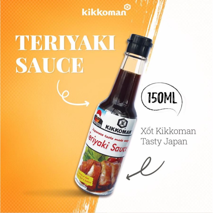 Sốt tẩm ướp Teriyaki hiệu Kikkoman Tasty Japan 150ml