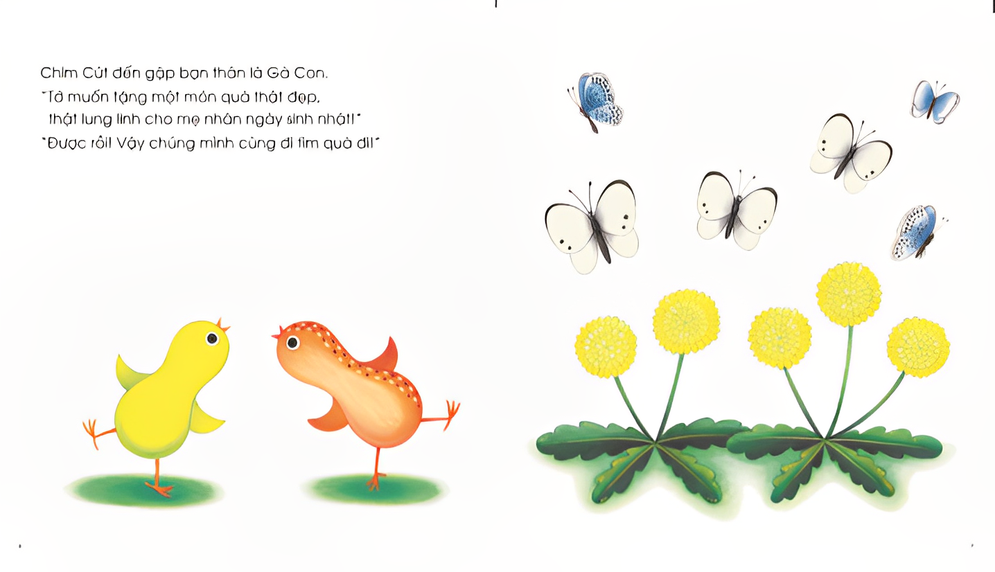 Ehon - Làm quen với sách cho bé 0-2 tuổi - Bạn Chim Cút Tìm Quà Tặng Mẹ