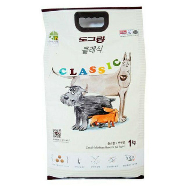 Dog Classic thức ăn cho chó lớn cao cấp Hàn Quốc (túi zip 1 kg)