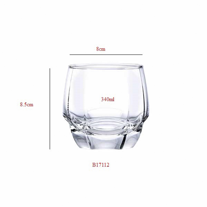 Bộp 6 ly Charisma Rock 340ml , uống nước, cà phê, cocktail