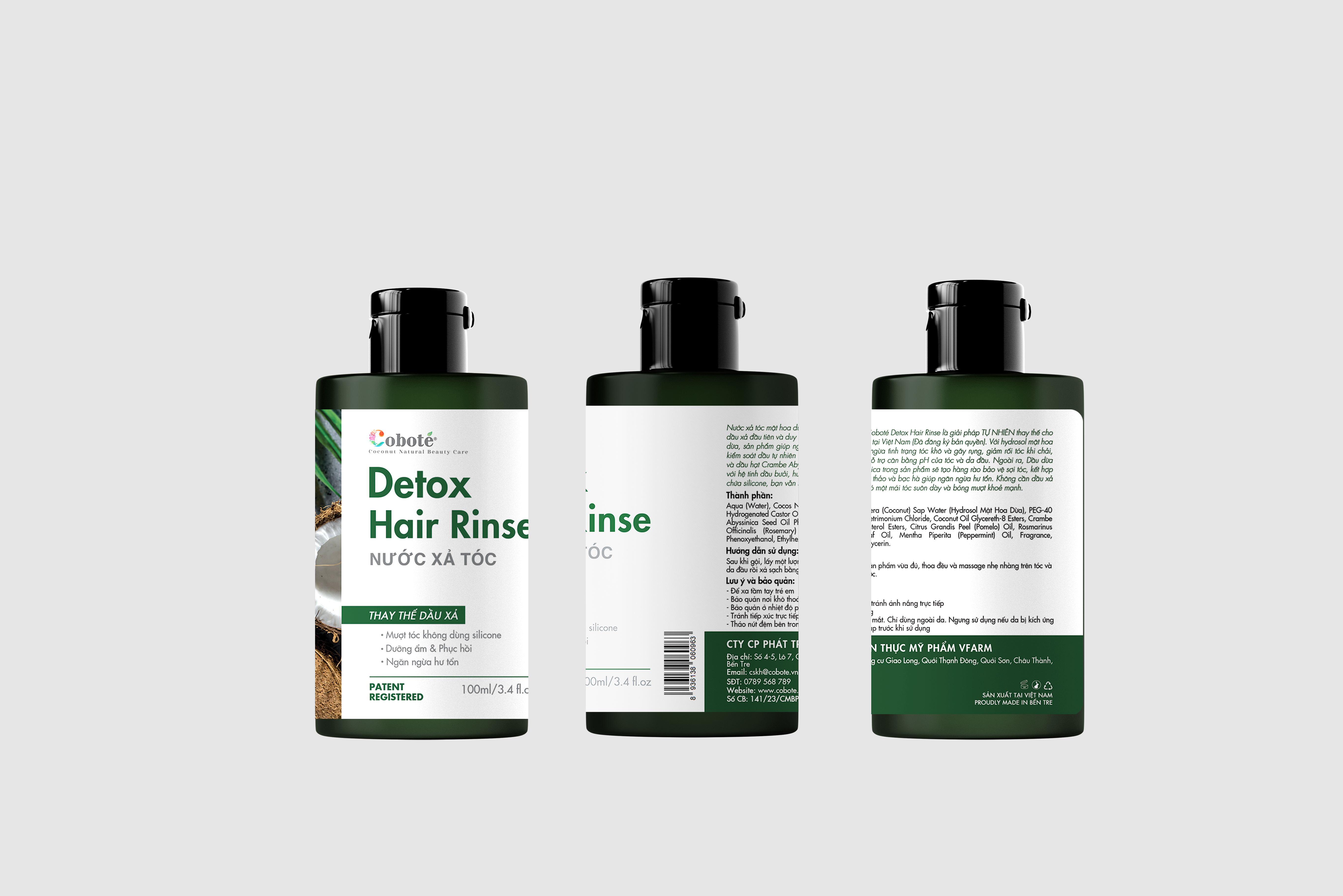 Nước xả tóc mật hoa dừa Coboté - Hair Rinse