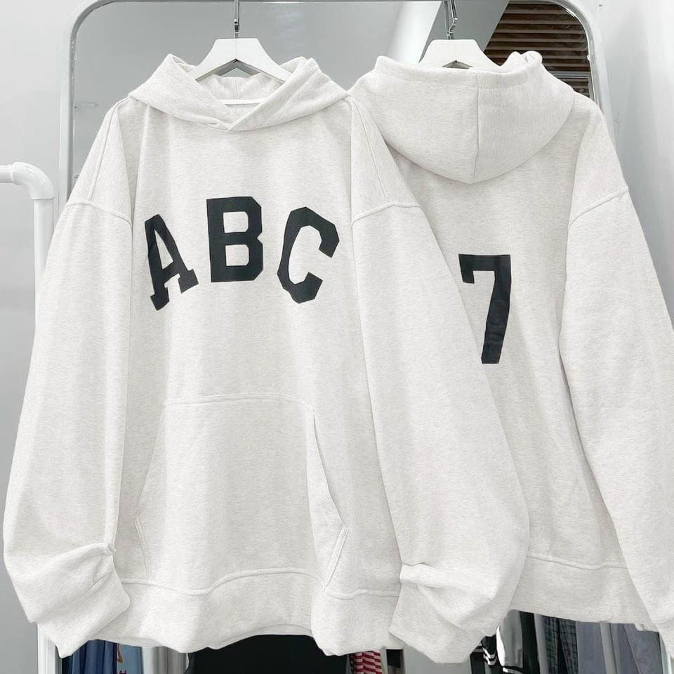 ÁO HOODIE unisex nam nữ - ÁO KHOÁC NỈ NGOẠI phối chữ ABC 7 (Ảnh Thật) HOOIDE MỚI