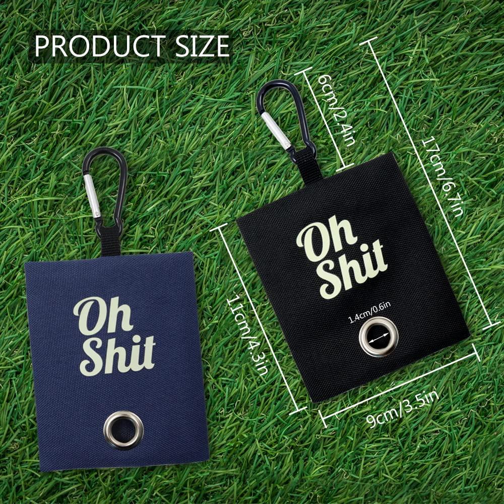 Bộ phân phối túi Cotal, 2 màu, giá đỡ túi trang trí cho chó di động cho dây xích, thùng chứa túi chó với một clip kim loại để đi bộ, chạy hoặc phụ kiện ngoài trời