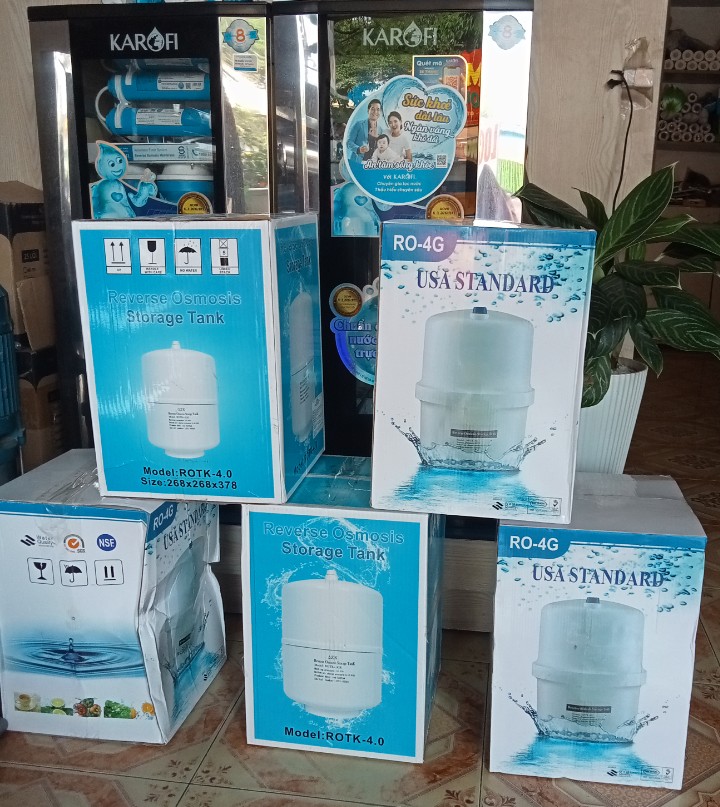 BÌNH ÁP THÉP 4.0G - DÙNG CHO MÁY LỌC NƯỚC RO