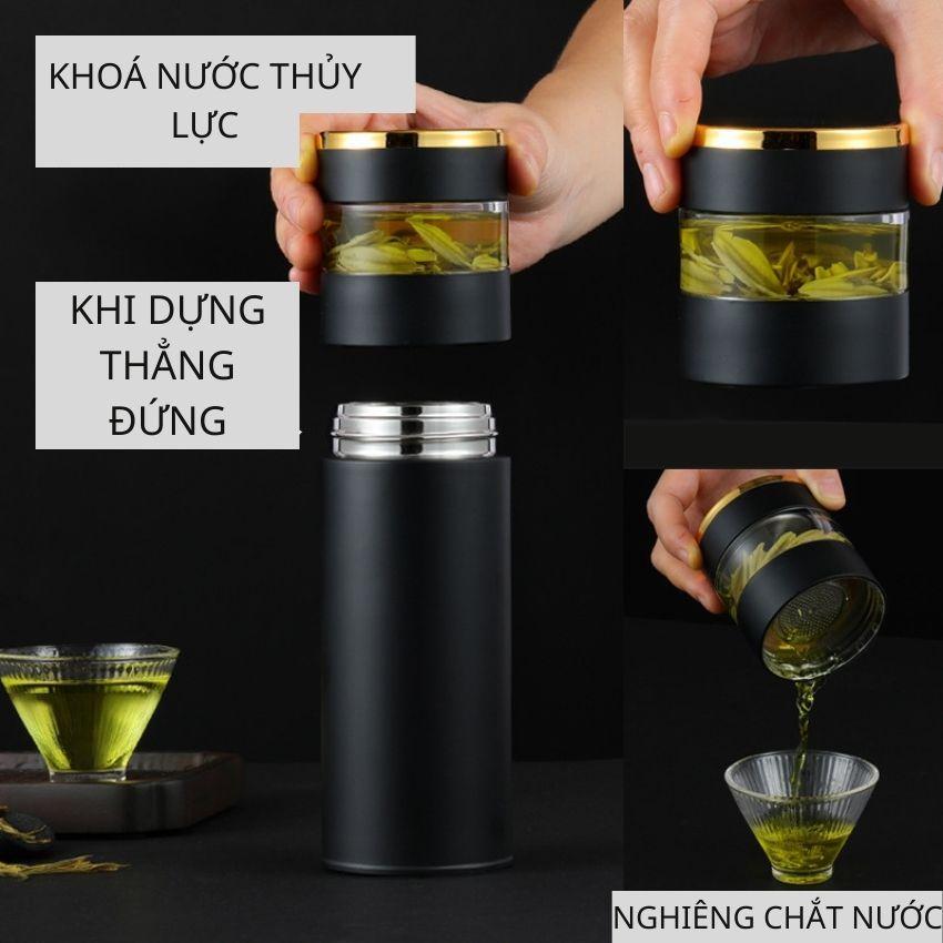 Bình giữ Nhiệt Lọc Trà Thông Minh Hiện Nhiệt Độ Một Chạm Lõi inox 304 Cao cấp 500ML BNG02 SUNO STORE