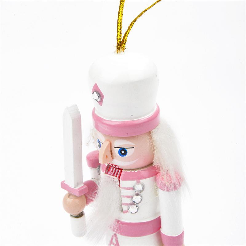 4 Pieces Nutcracker Soldier Figurine Doll Ornament for Festival Office Party