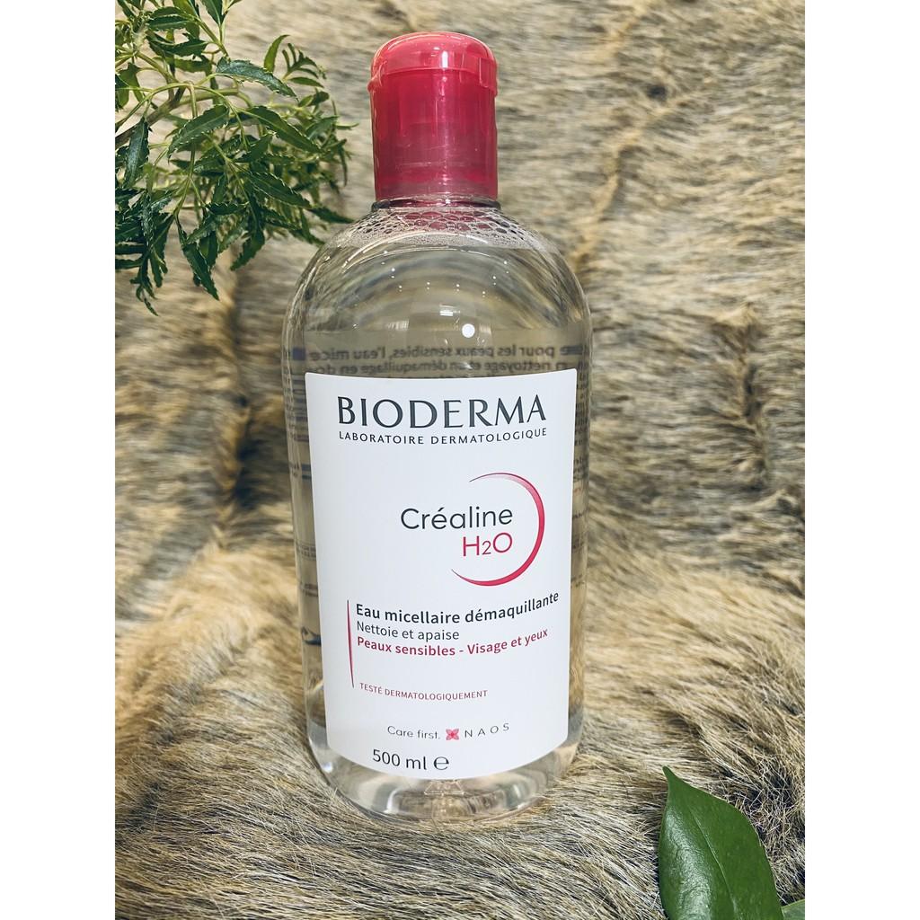 TẨY TRANG BIODERMA 500ML - PHÁP - NƯỚC TẨY TRANG BIODERMA CREALINE, SENSIBIO H2O
