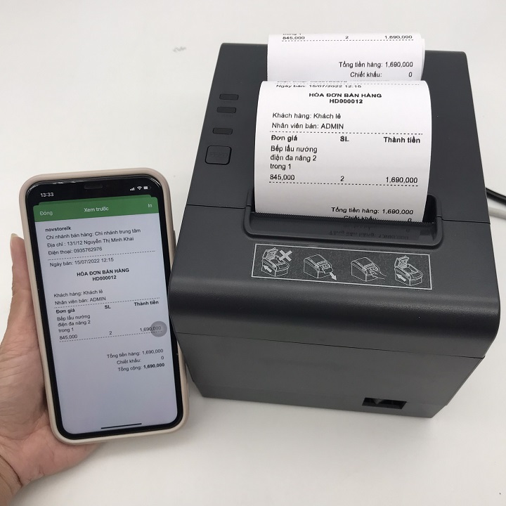 Máy in hóa đơn, in bill tính tiền Xprinter XP-Q200US - Hàng Nhập Khẩu
