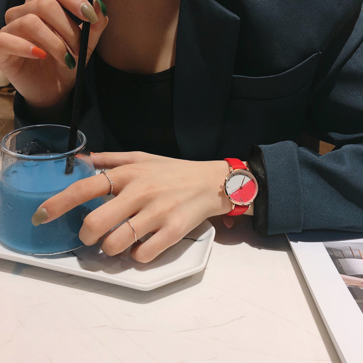 Đồng hồ nữ thời trang mặt nhỏ xinh phong cách Hàn Quốc - Hàng chính hãng