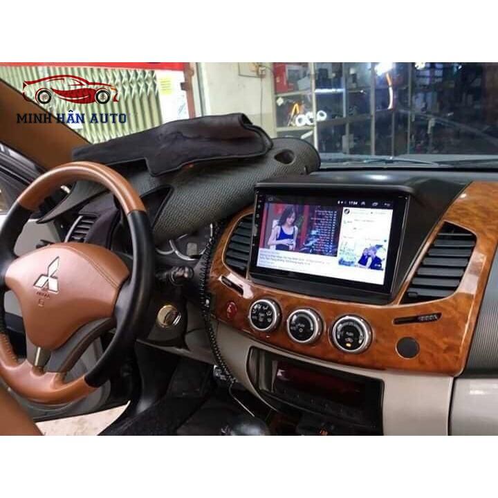 Bộ màn hình Android cho xe MITSUBISHI TRITON ,tải phần mềm tùy ý, trọn bộ màn hình, mặt dưỡng, dây zăc zin