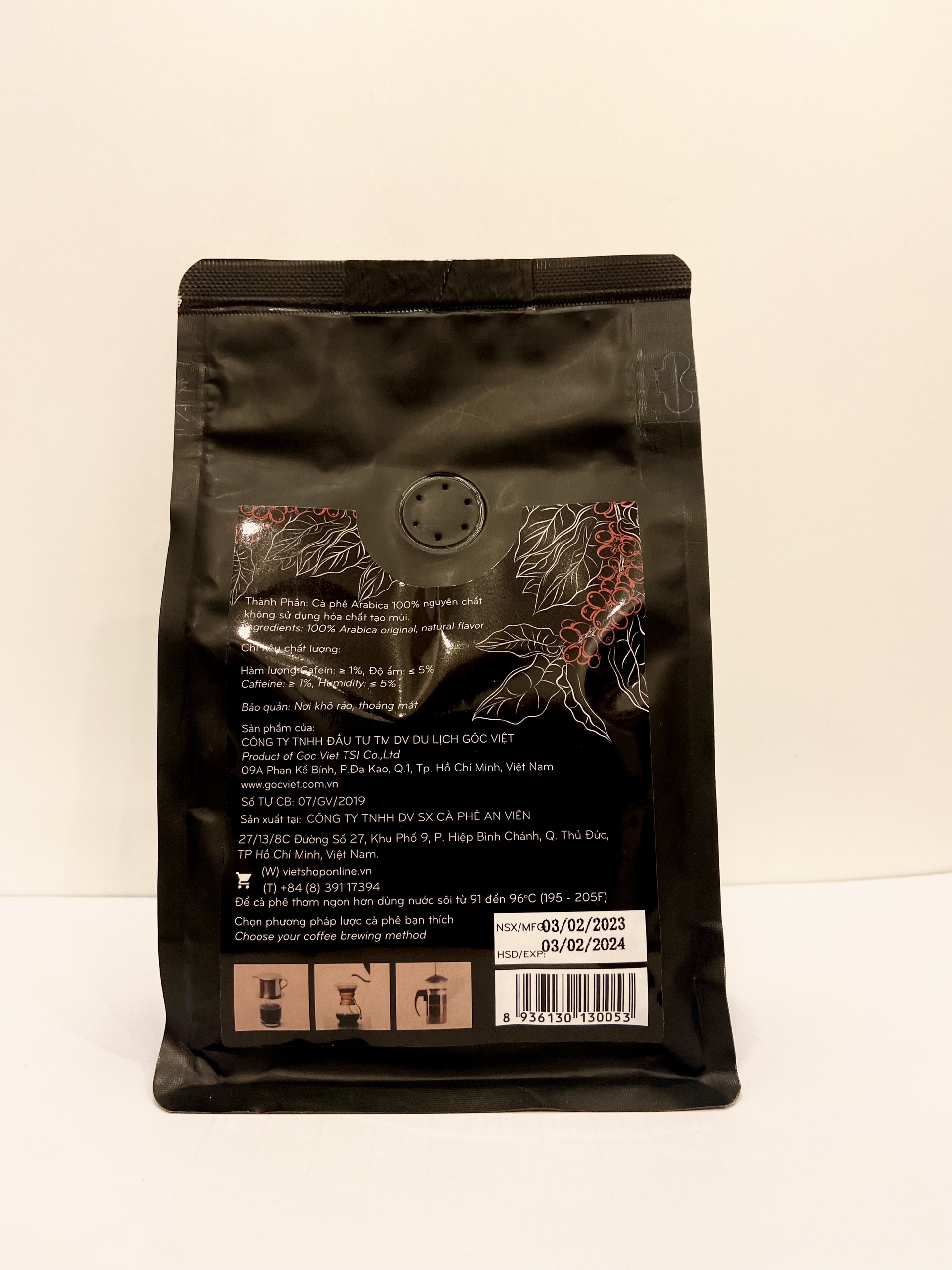 Cà phê Arabica Cầu  Đất Đà Lạt - 250 g